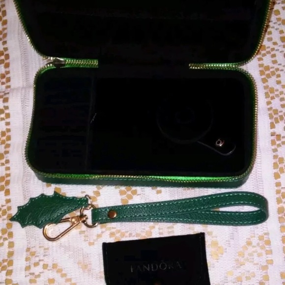 Pandora green leather travel case - Picture 5 of 5